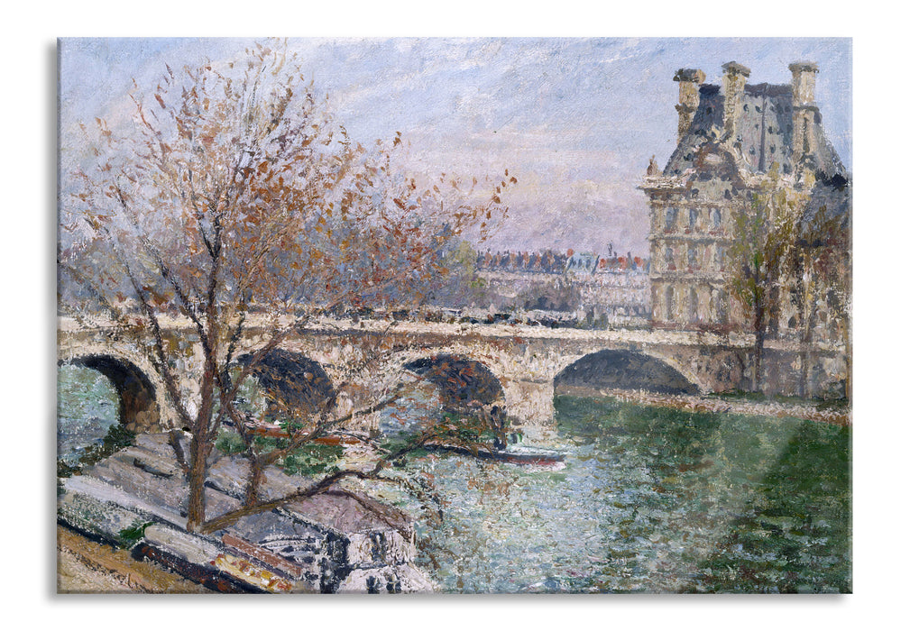 Camille Pissarro - Pont Royal and the Pavillon De Flore, Glasbild