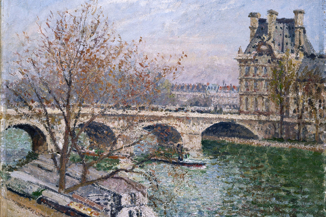 Camille Pissarro - Pont Royal and the Pavillon De Flore, Glasbild