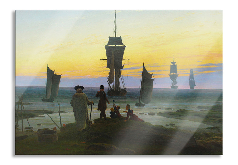 Pixxprint Caspar David Friedrich - Die Lebensstufen , Glasbild