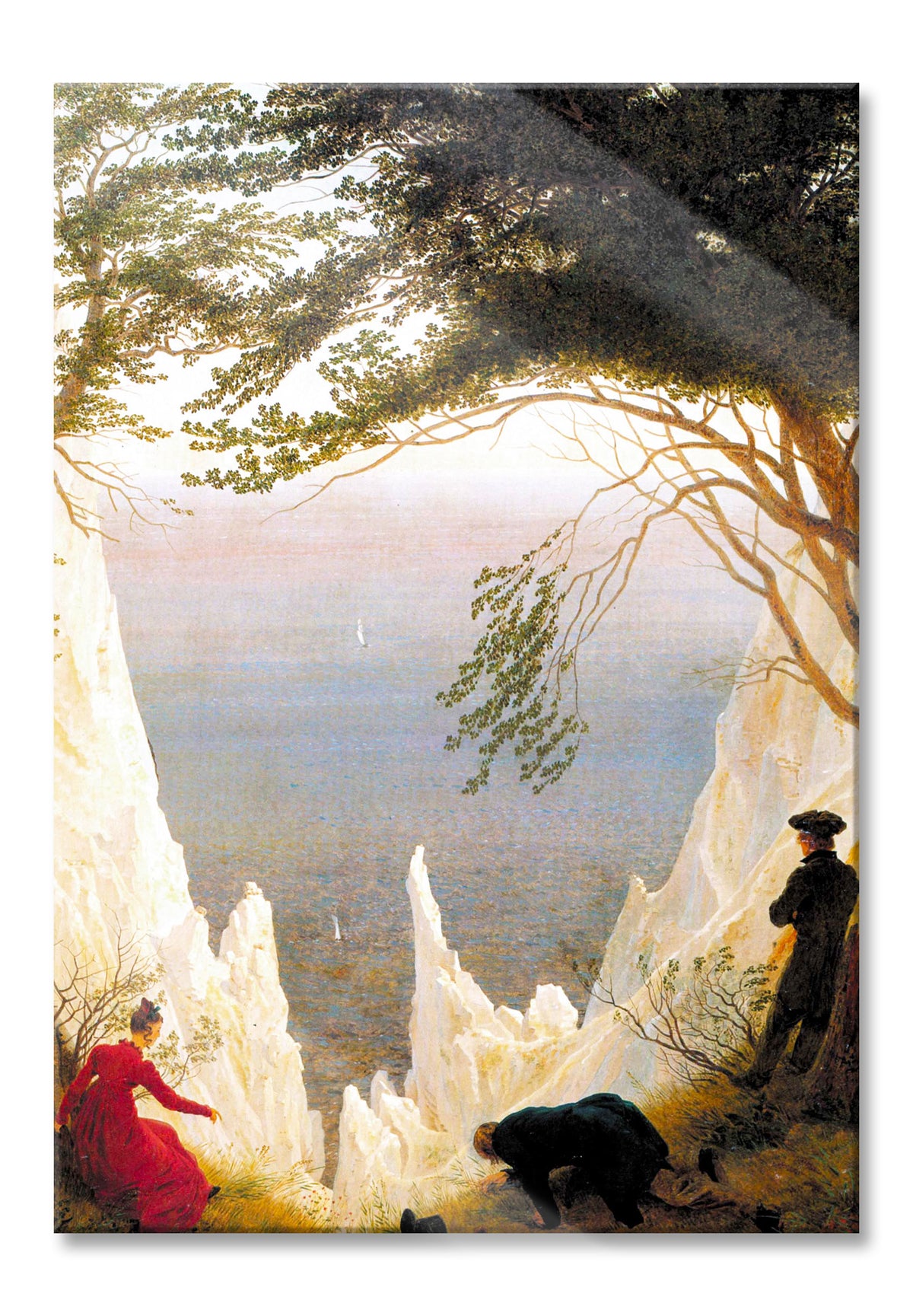 Caspar David Friedrich - Kreidefelsen auf Rügen , Glasbild— Pixxprint.de