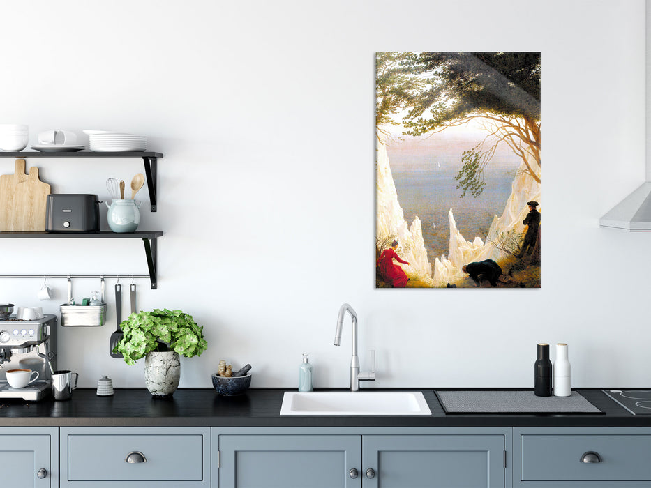 Caspar David Friedrich - Kreidefelsen auf Rügen , Glasbild— Pixxprint.de