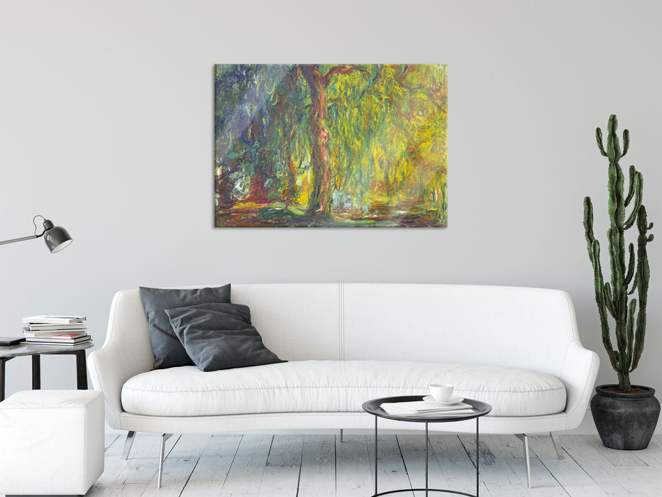 Claude Monet - Trauerweide , Glasbild