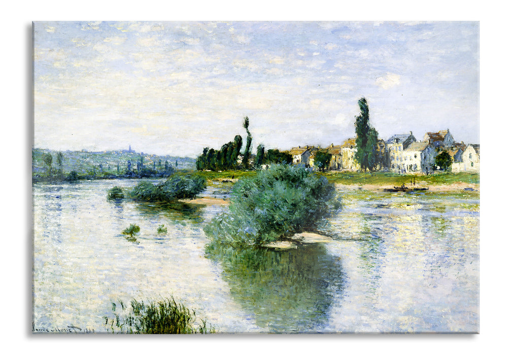 Claude Monet - LA SEINE À LAVACOURT , Glasbild