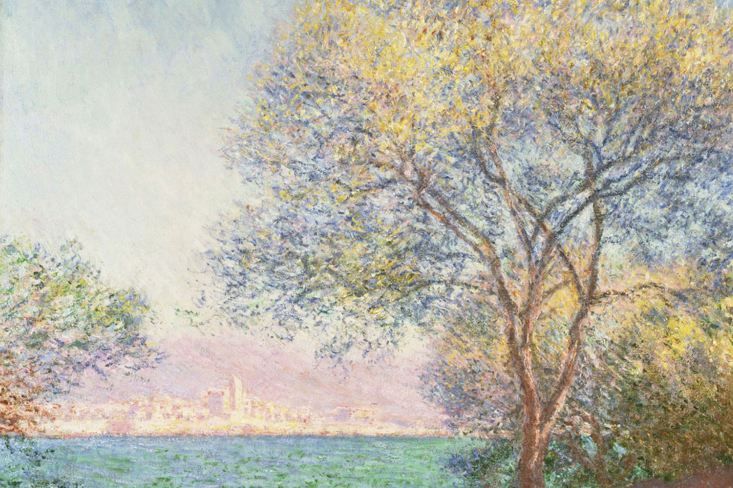 Claude Monet - Antibes Blick vom Salis Garten , Glasbild