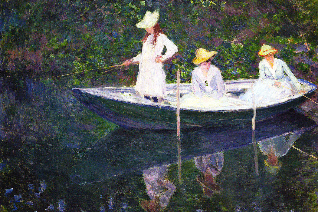 Claude Monet - En norvégienne, Glasbild