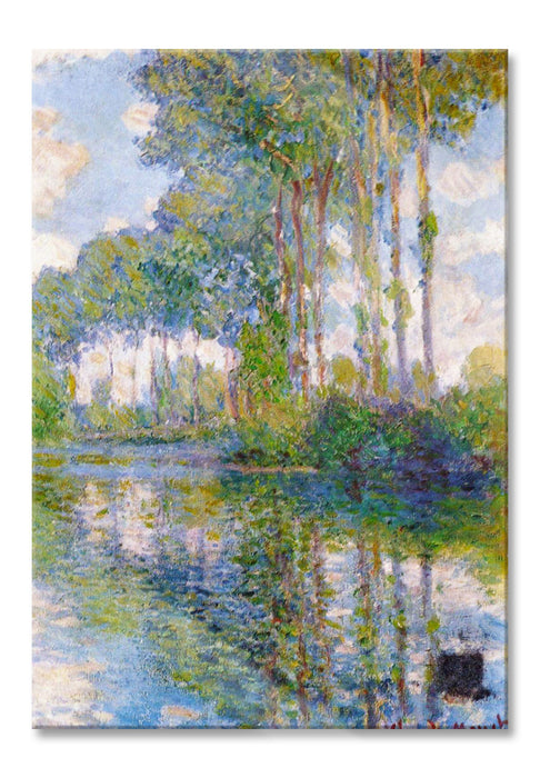 Pixxprint Claude Monet - Pappeln an der Epte I , Glasbild