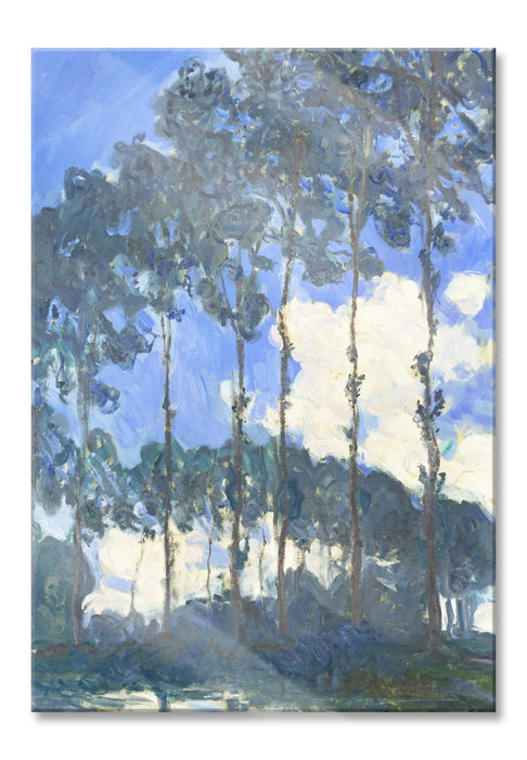 Claude Monet - Pappeln an der Epte III , Glasbild