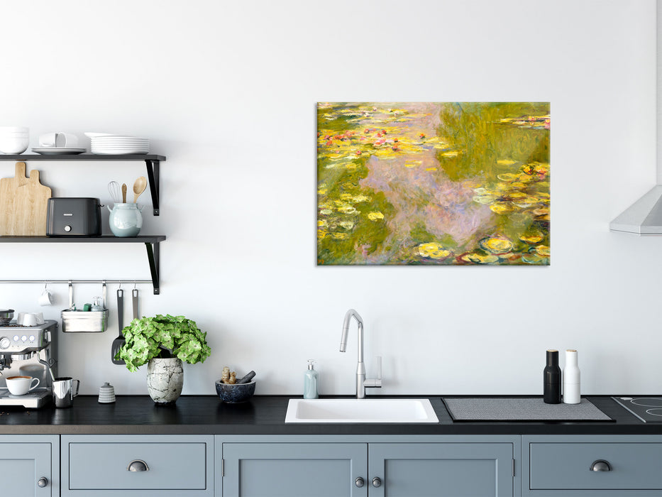 Claude Monet - Seerosen  II, Glasbild