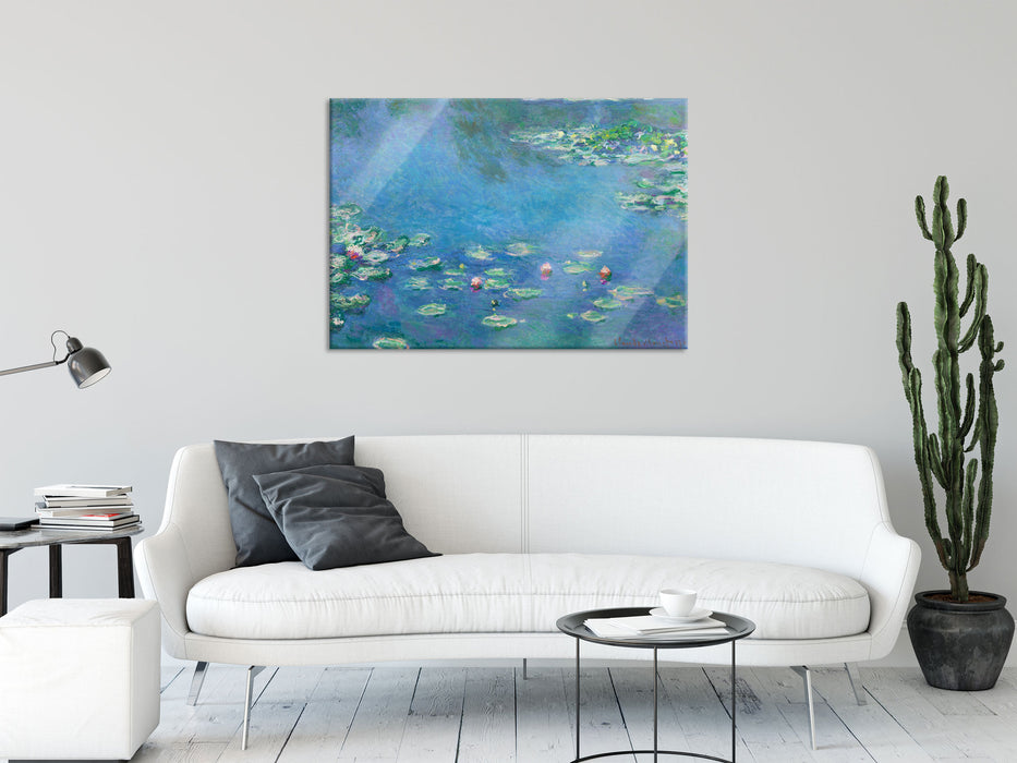Claude Monet - Seerosen  III, Glasbild