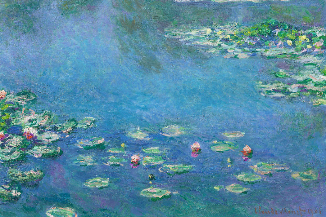 Claude Monet - Seerosen  III, Glasbild