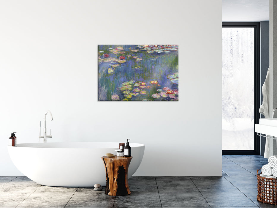 Claude Monet - Seerosen  V, Glasbild
