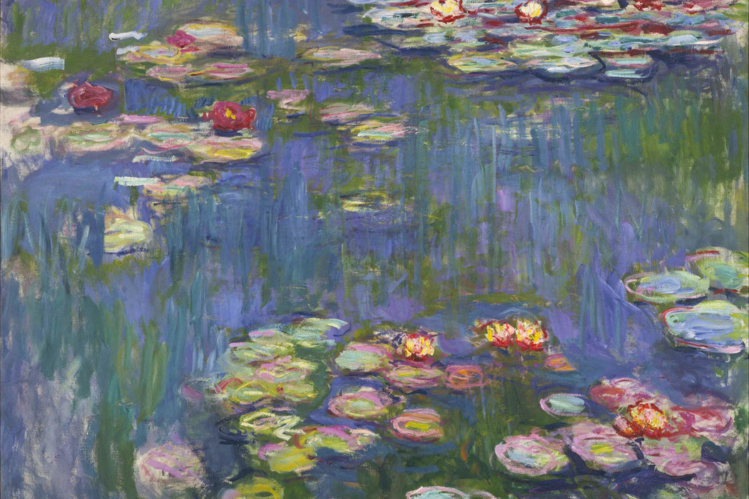 Claude Monet - Seerosen  V, Glasbild