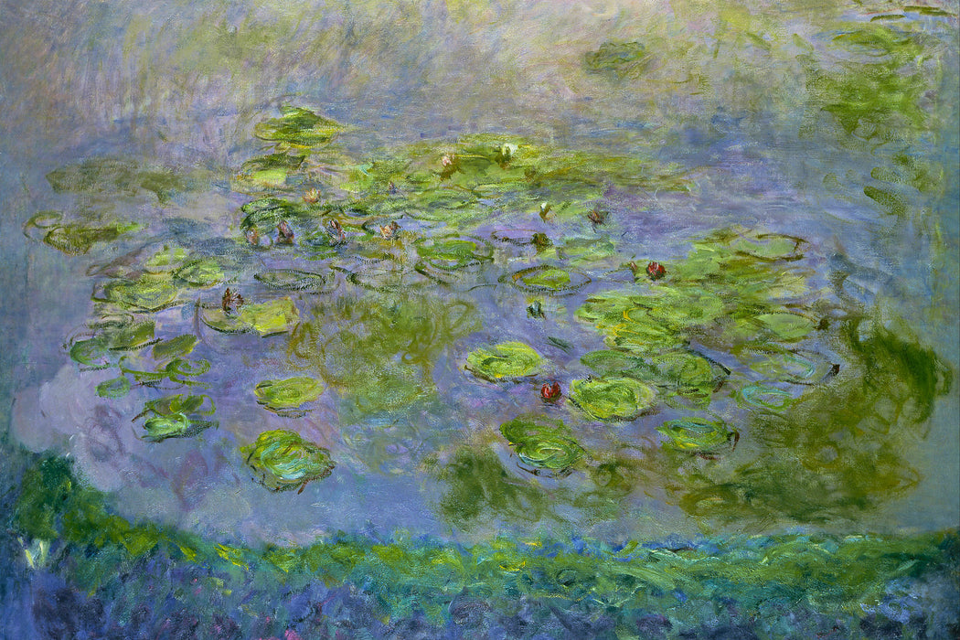 Claude Monet - Seerosen  VI, Glasbild