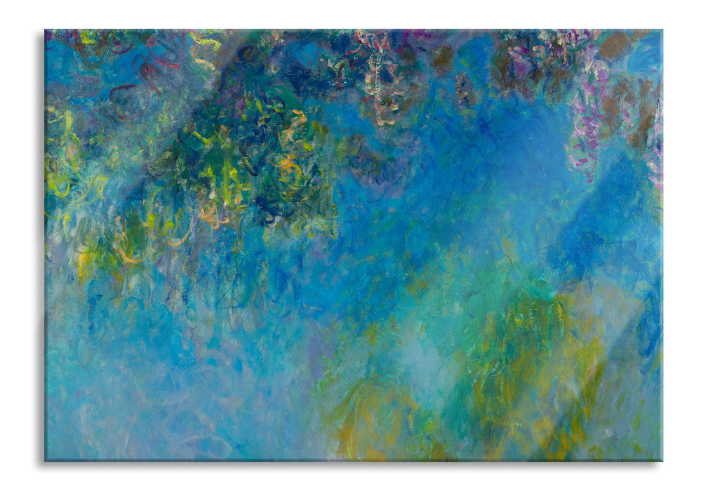 Pixxprint Claude Monet - GlyzinienWisteria, Glasbild