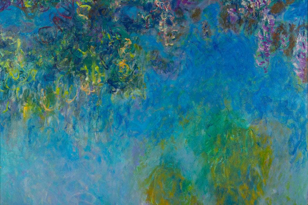 Claude Monet - GlyzinienWisteria, Glasbild
