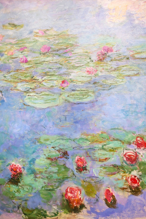 Claude Monet - Seerosen  VIII, Glasbild