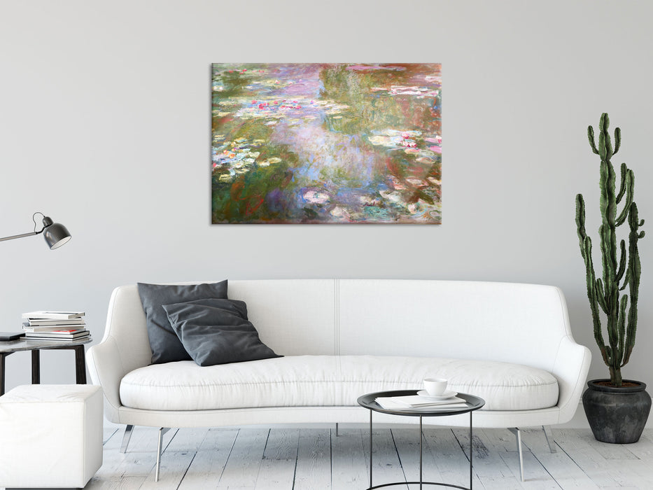 Claude Monet - Seerosenteich  , Glasbild