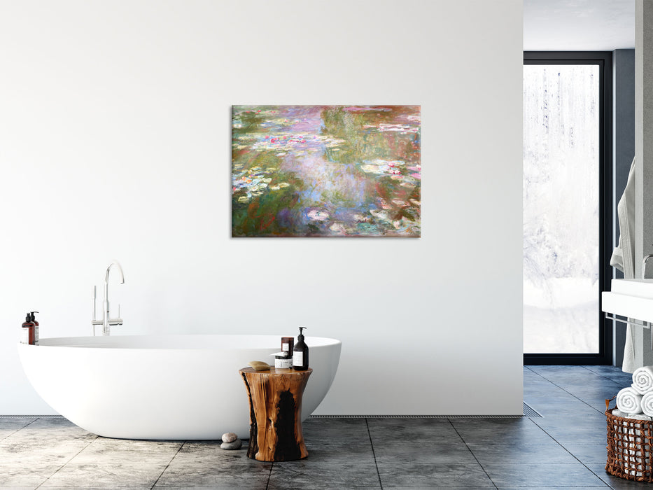 Claude Monet - Seerosenteich  , Glasbild