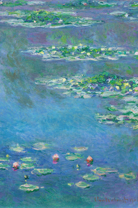 Claude Monet - Seerosen  IX, Glasbild