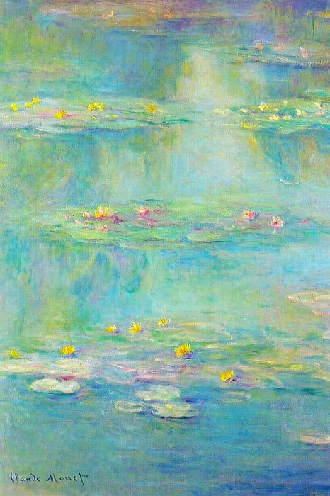 Claude Monet - Seerosen  X, Glasbild