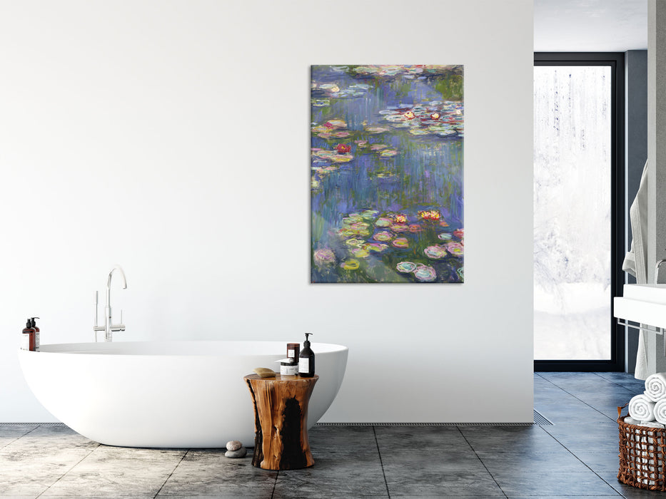 Claude Monet - Seerosen, Glasbild