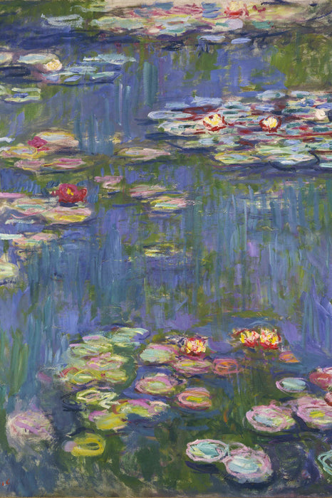 Claude Monet - Seerosen, Glasbild