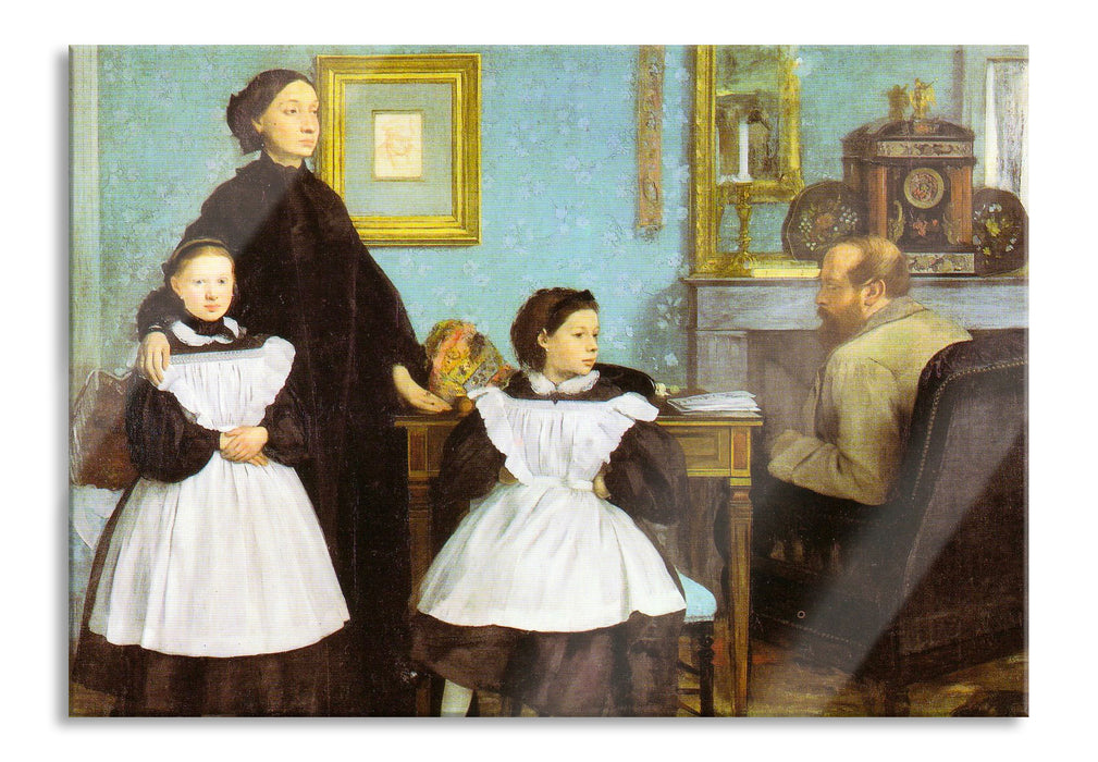 Pixxprint Edgar Degas - Die Familie Bellelli, Glasbild