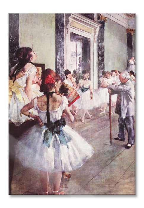 Edgar Degas - Die Balletstunde, Glasbild