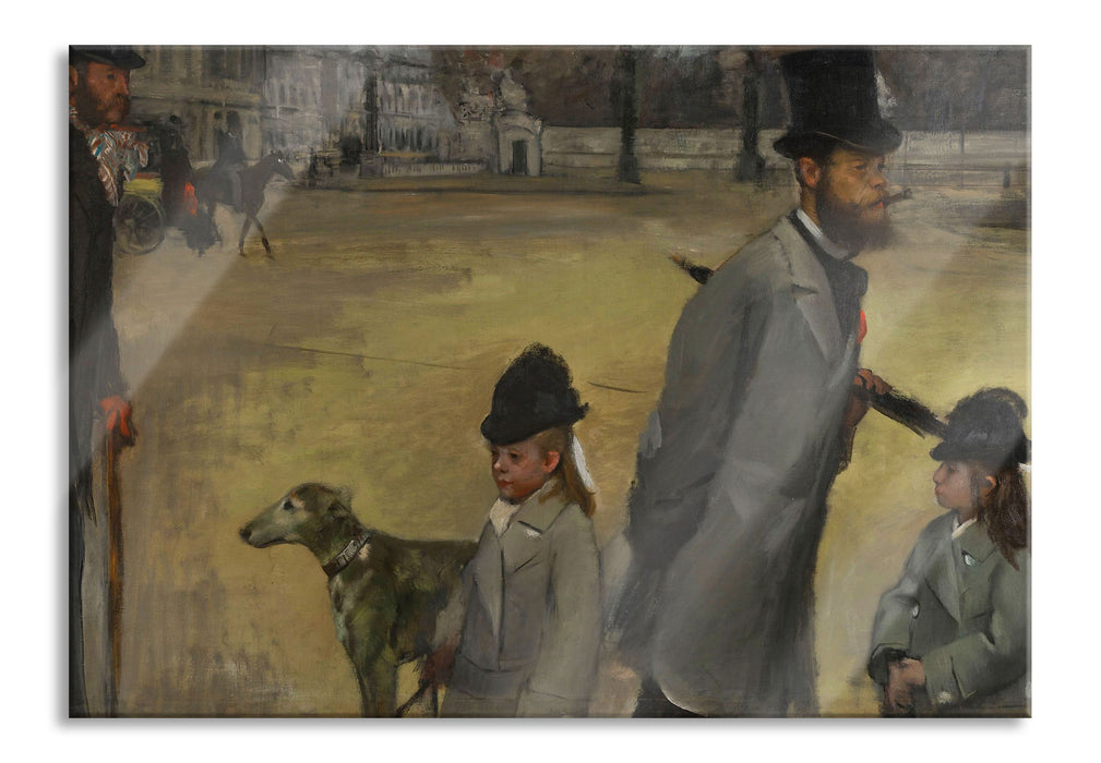 Pixxprint Edgar Degas - Place de la Concorde, Glasbild