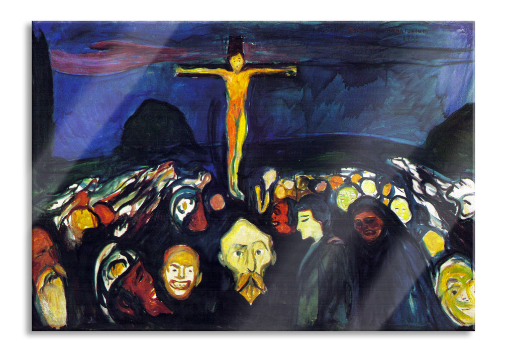 Edvard Munch - Golgotha , Glasbild