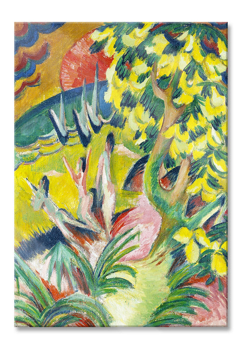 Pixxprint Ernst Ludwig Kirchner - Geschwungene Bucht , Glasbild