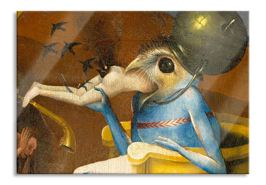 Pixxprint Hieronymus Bosch - Ausschnitt aus Garten der Lüste I, Glasbild