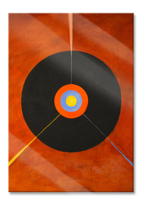 Pixxprint Hilma af Klint - Der Schwan I, Glasbild