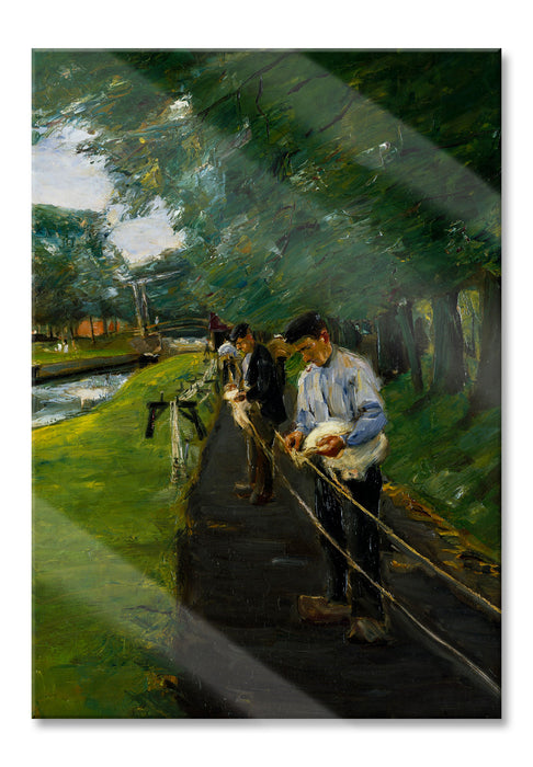 Pixxprint Max Liebermann - Seilberbahn in Edam , Glasbild