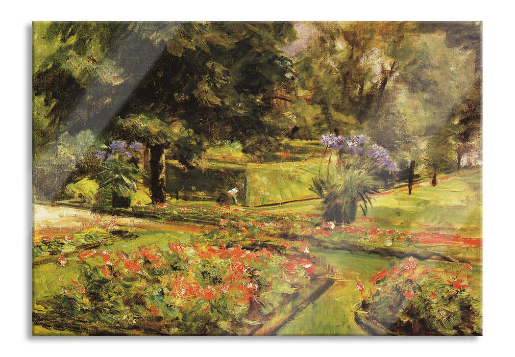 Pixxprint Max Liebermann - Wannseegarten , Glasbild