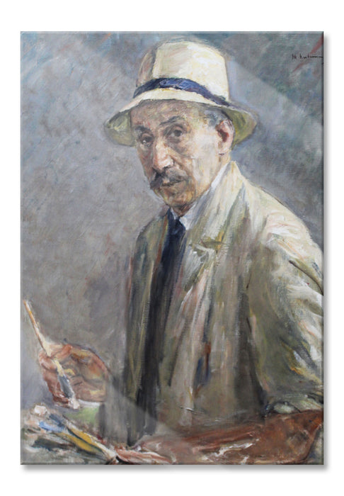 Pixxprint Max Liebermann - Selbstbildnis , Glasbild