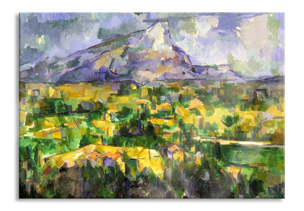 Pixxprint Paul Cézanne - Mont Sainte-Victoire , Glasbild