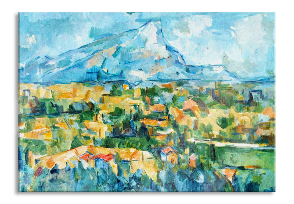 Pixxprint Paul Cézanne - Berg Sainte-Victoire , Glasbild