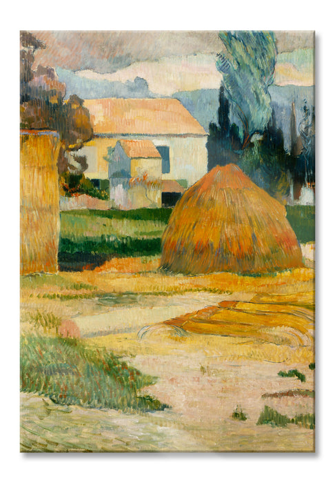 Paul Gauguin - Landschaft bei Arles, Glasbild