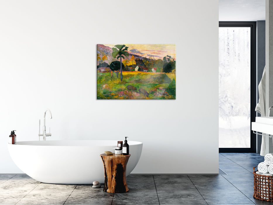 Paul Gauguin - Haere Mai , Glasbild