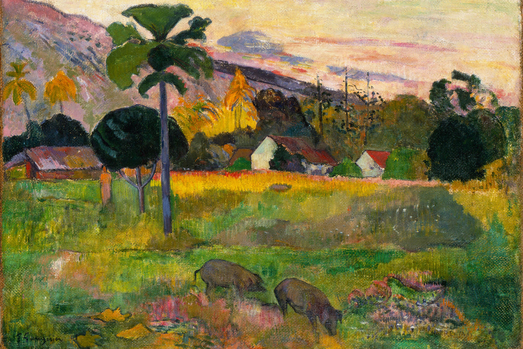 Paul Gauguin - Haere Mai , Glasbild