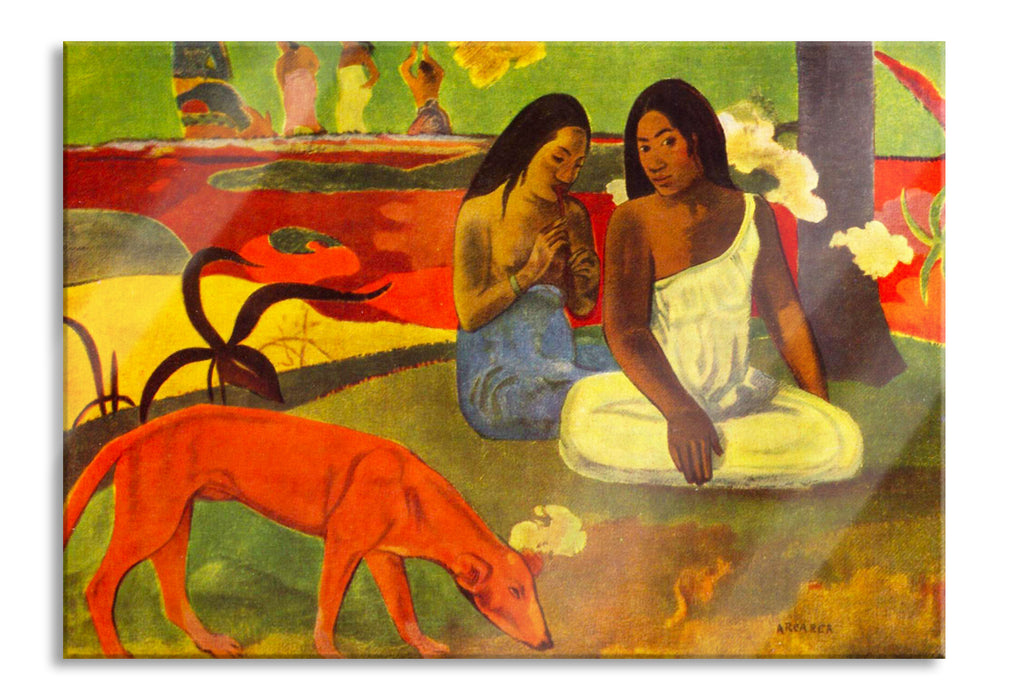 Paul Gauguin - Arearea , Glasbild