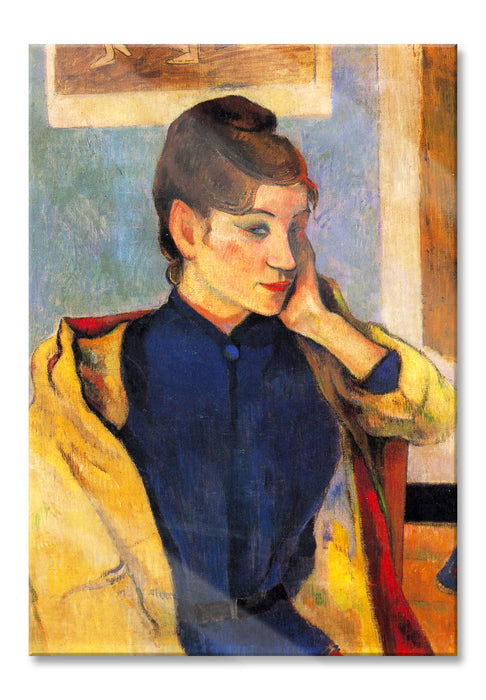 Pixxprint Paul Gauguin - Portrait von Madeleine Bernard, Glasbild