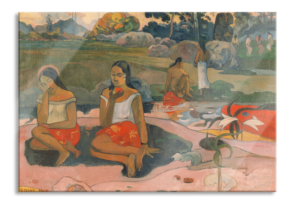 Pixxprint Paul Gauguin - Heiliger Frühling: Süße TräumeNave nav, Glasbild