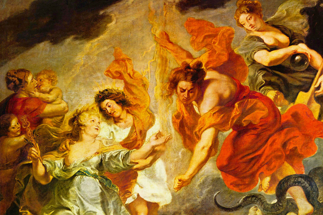 Peter Paul Rubens - Gemäldezyklus für Maria de' Medici, Glasbild