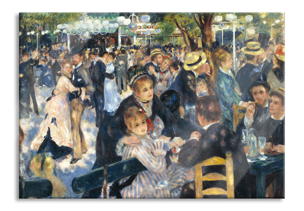 Pixxprint Pierre-Auguste Renoir - Bal du Moulin de la Galette, Glasbild