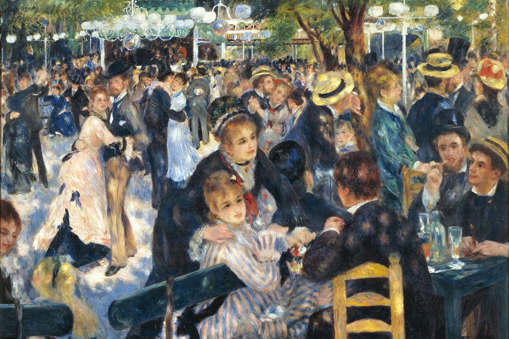Pierre-Auguste Renoir - Bal du Moulin de la Galette, Glasbild