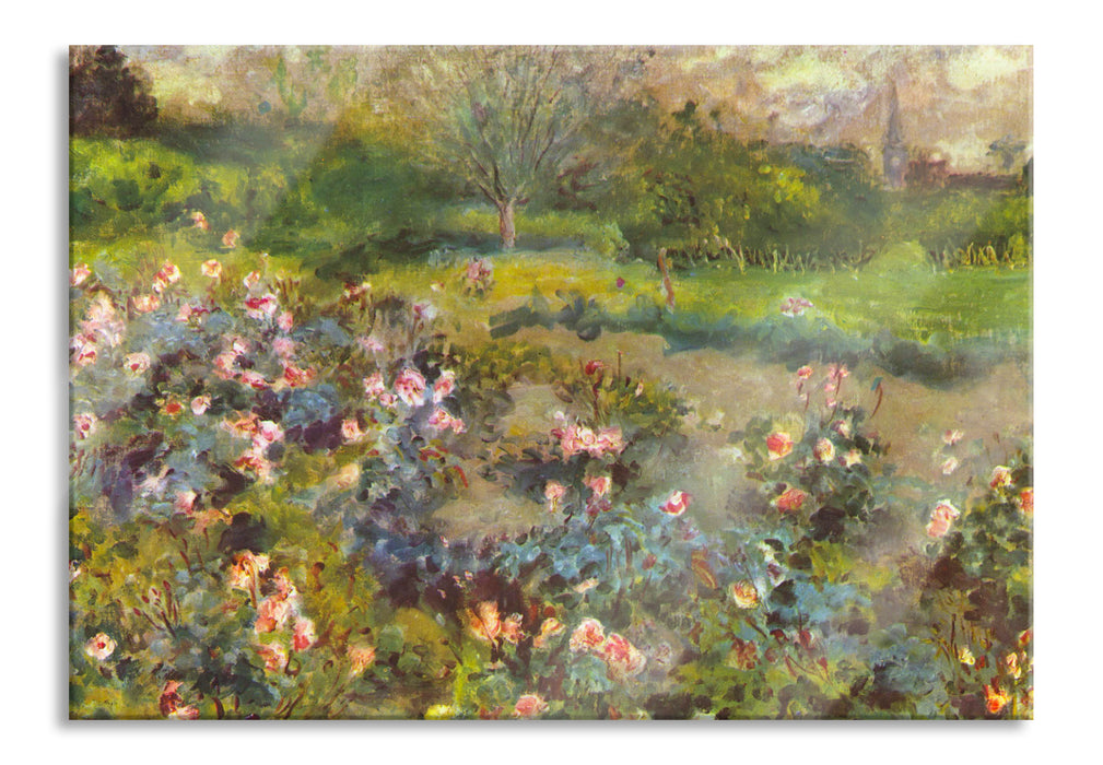 Pierre-Auguste Renoir - Rosenhain , Glasbild