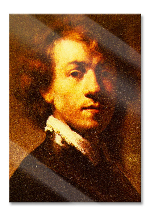 Pixxprint Rembrandt van Rijn - Selbstportrait I, Glasbild