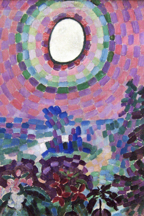 Robert Delaunay - Paysage au disque , Glasbild